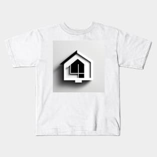 House Black and white Kids T-Shirt